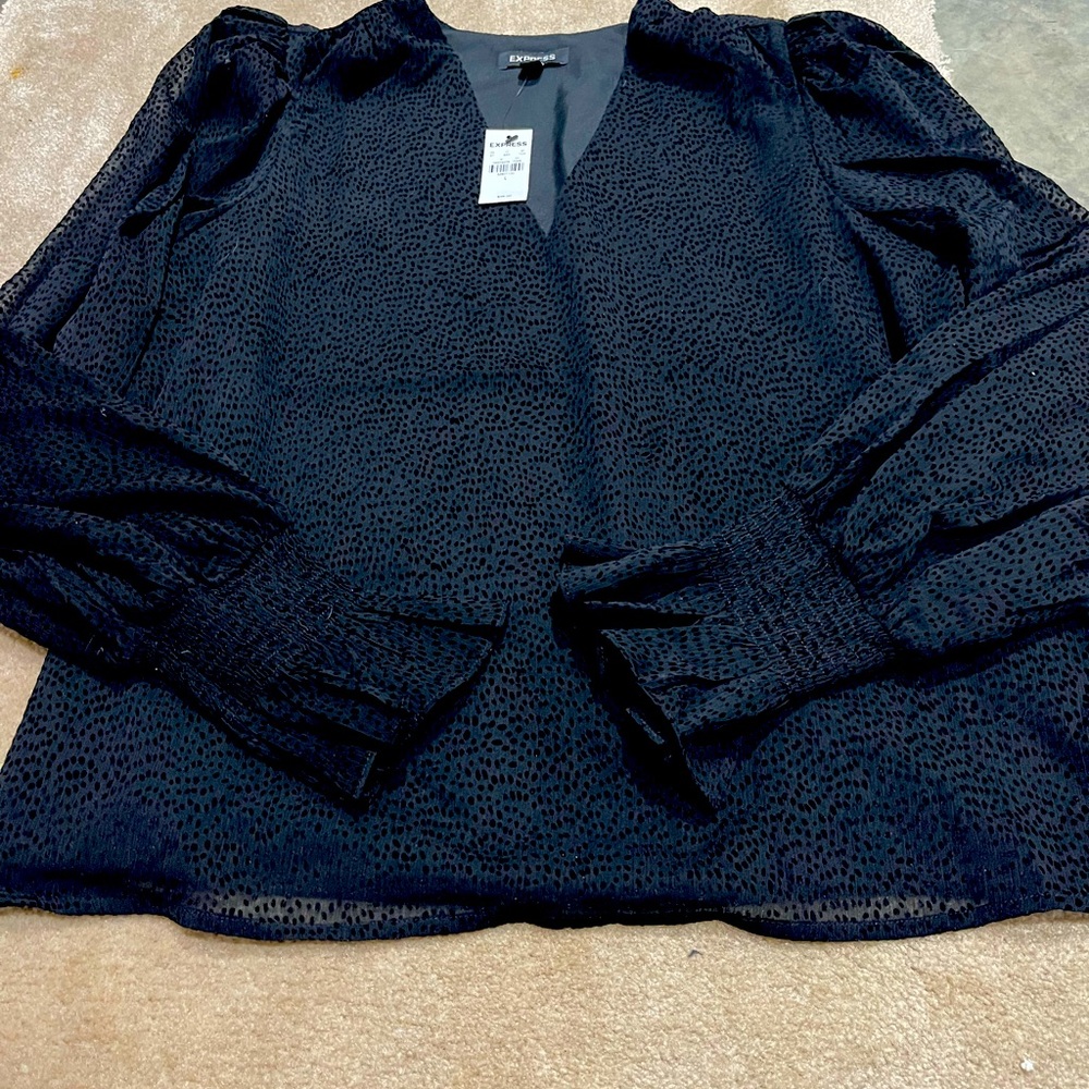 Women’s NWT Black express Blouse L